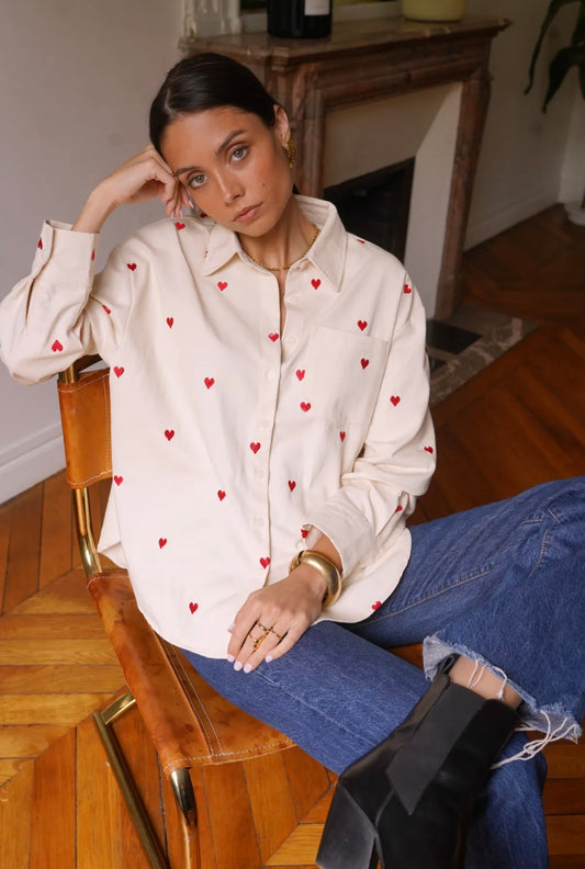 Chemise coeurs