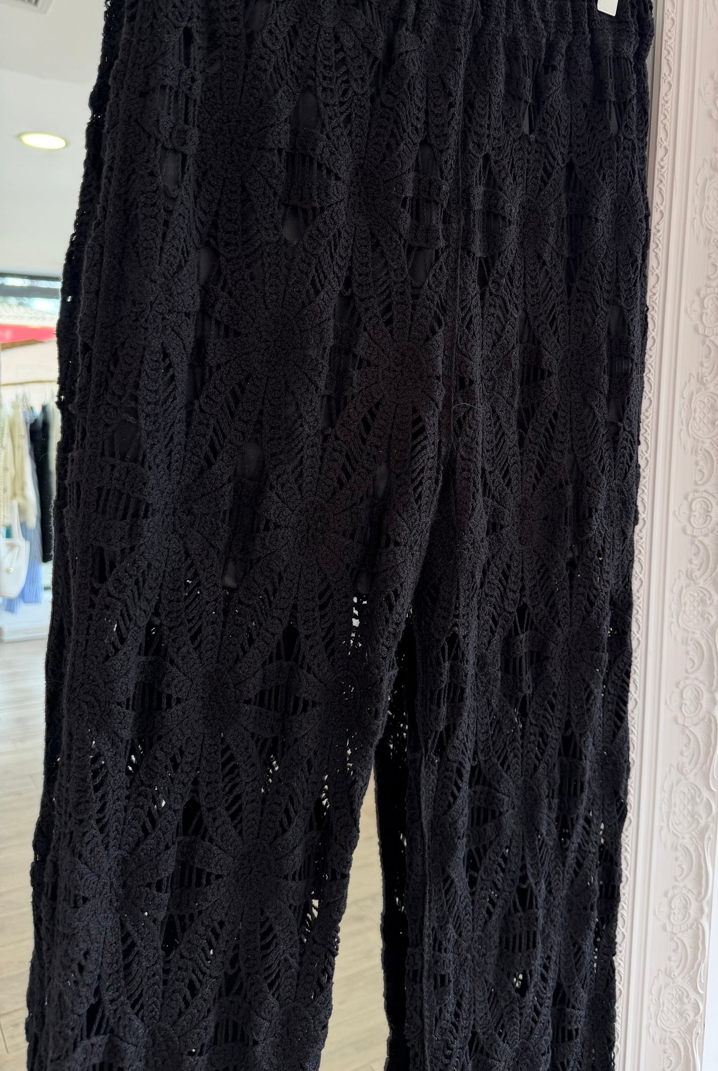 Pantalon en crochet
