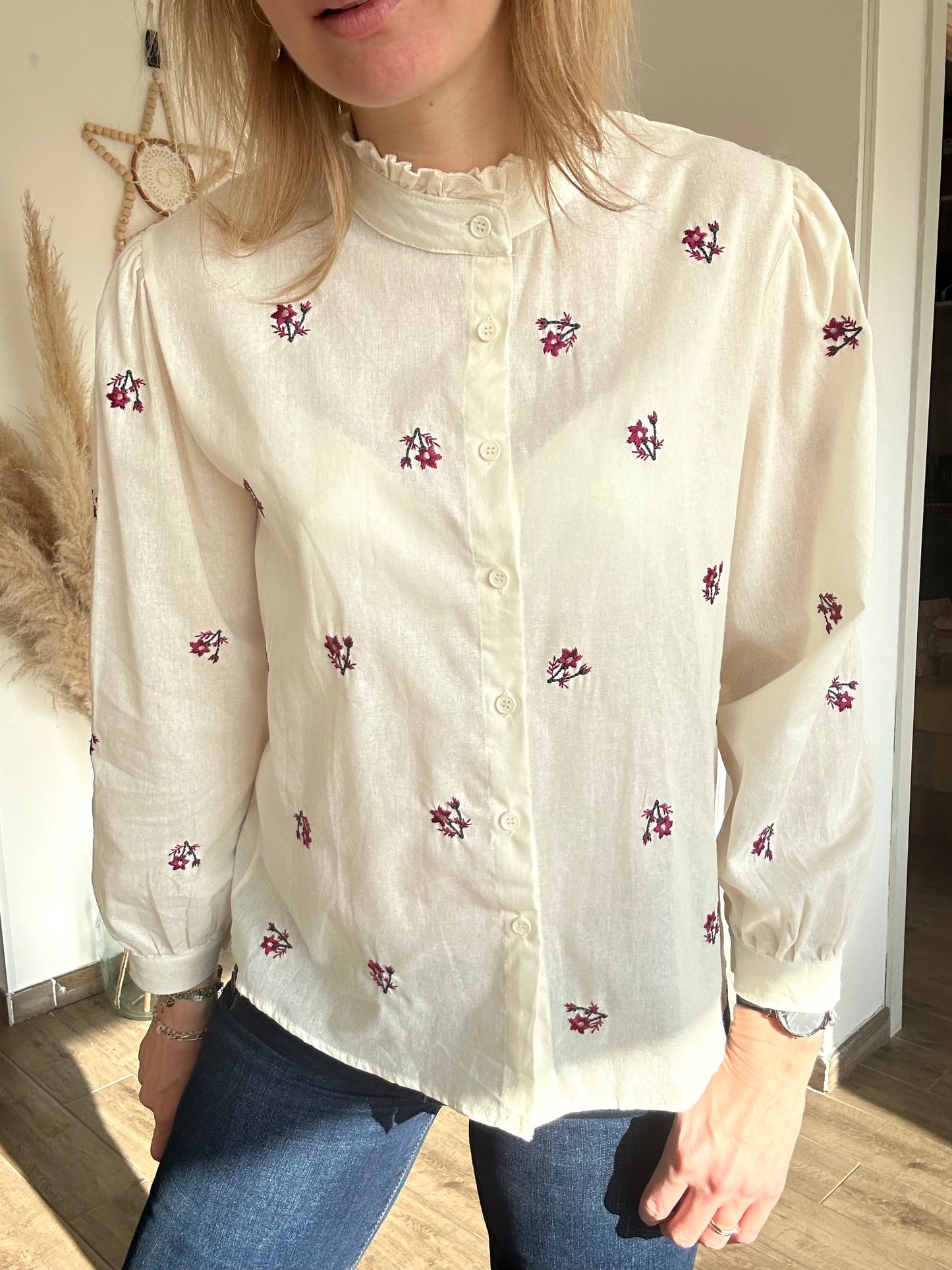 Chemise col montant