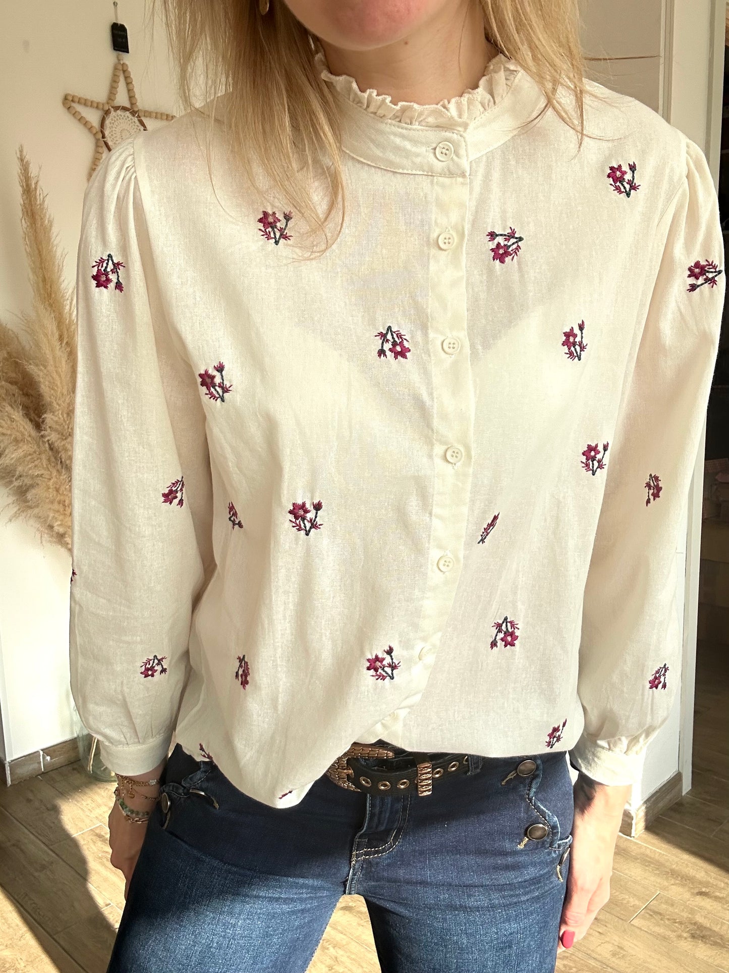Chemise col montant