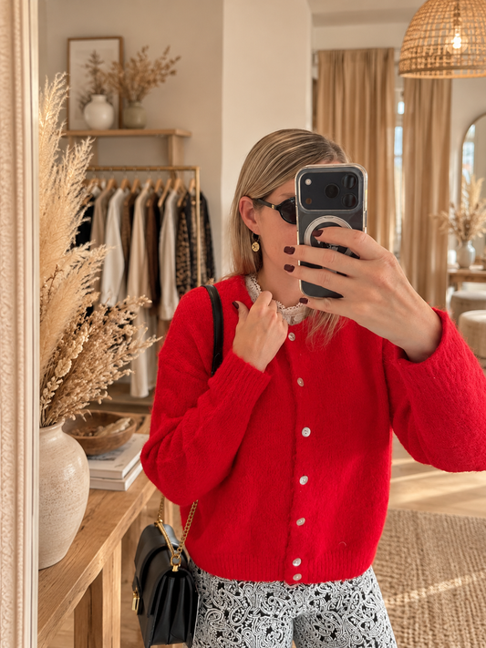 Gilet Ali - Rouge