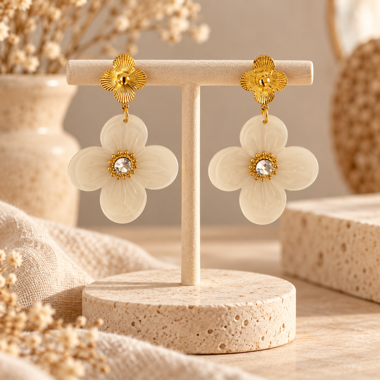 Boucles d'oreilles Flower