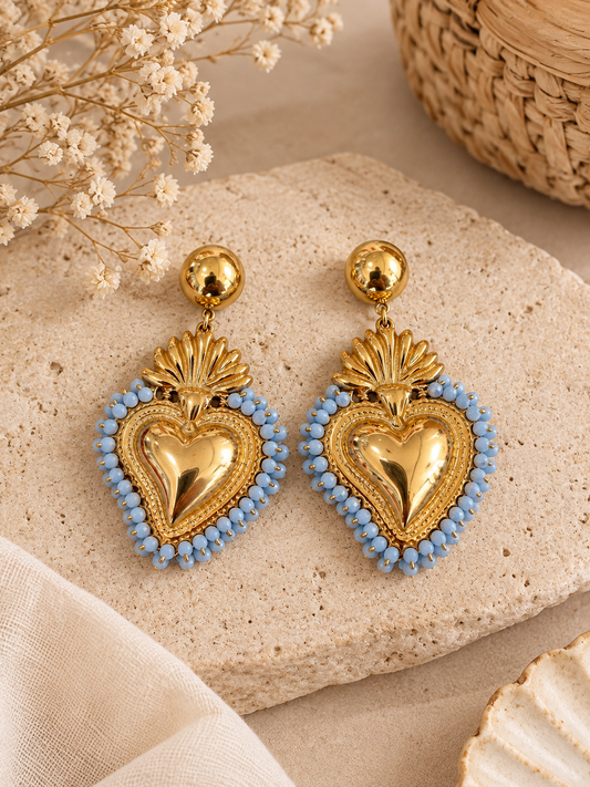 Boucles d'oreilles coeur