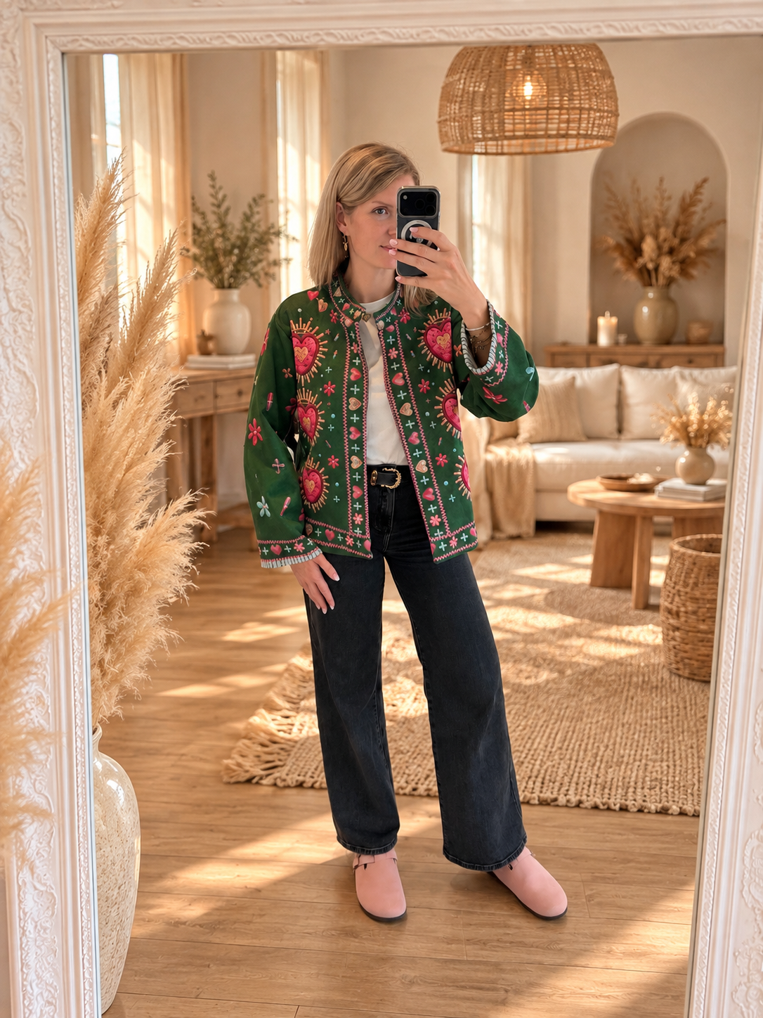 Veste boheme coeur