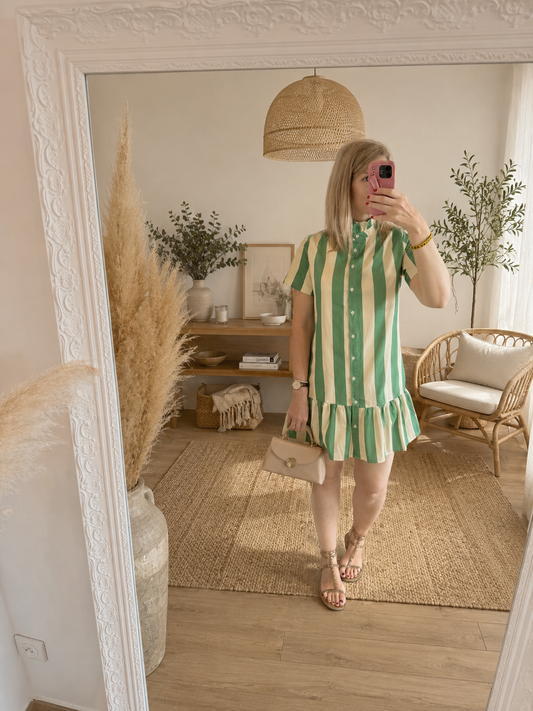 Robe col victorien