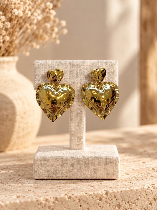 Boucles d'oreilles coeur