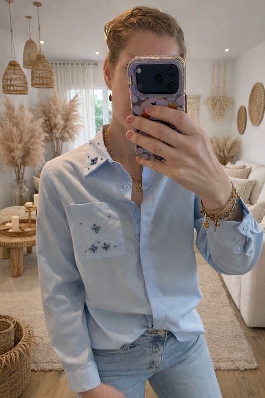 Chemise à strass