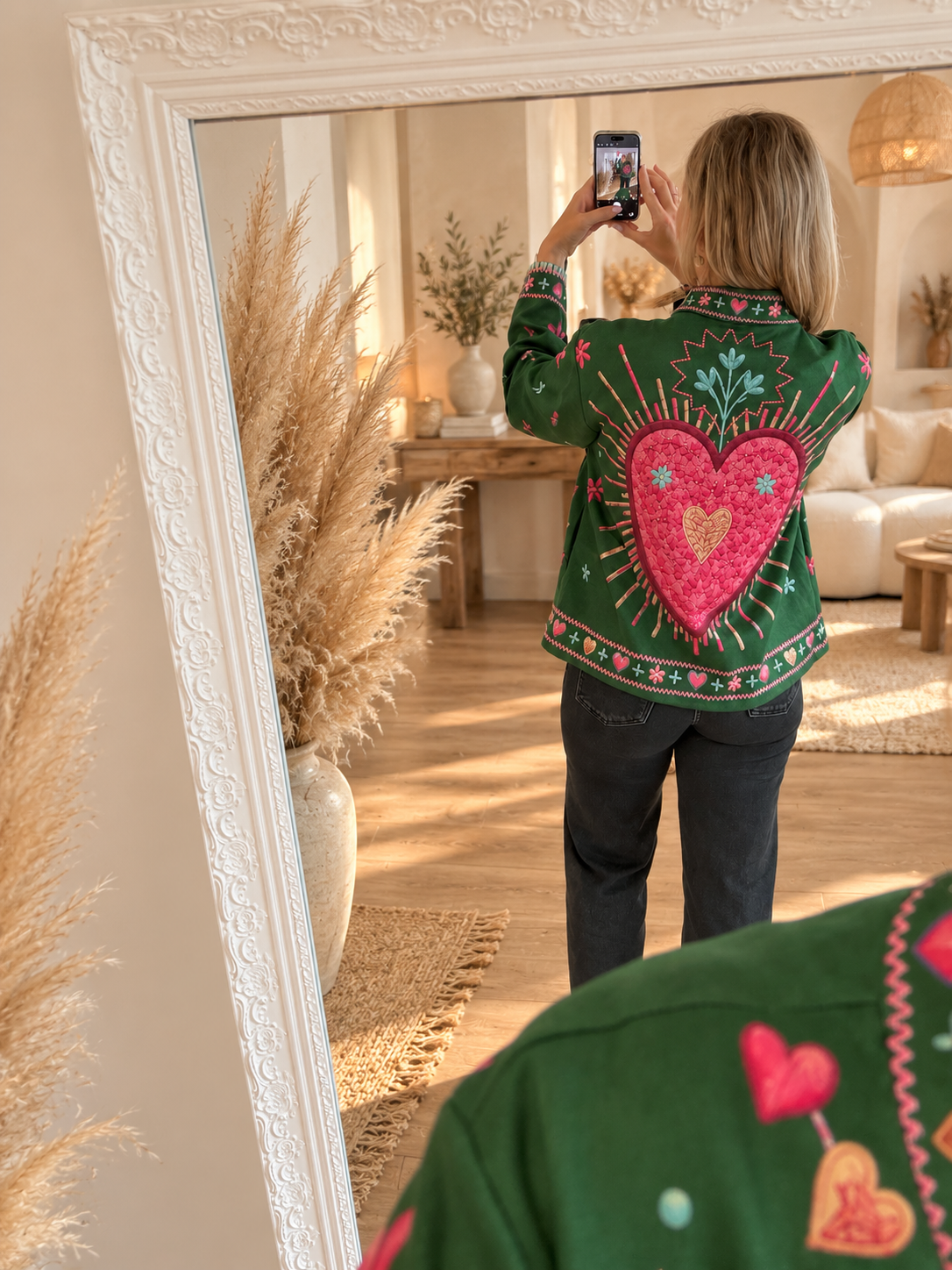 Veste boheme coeur