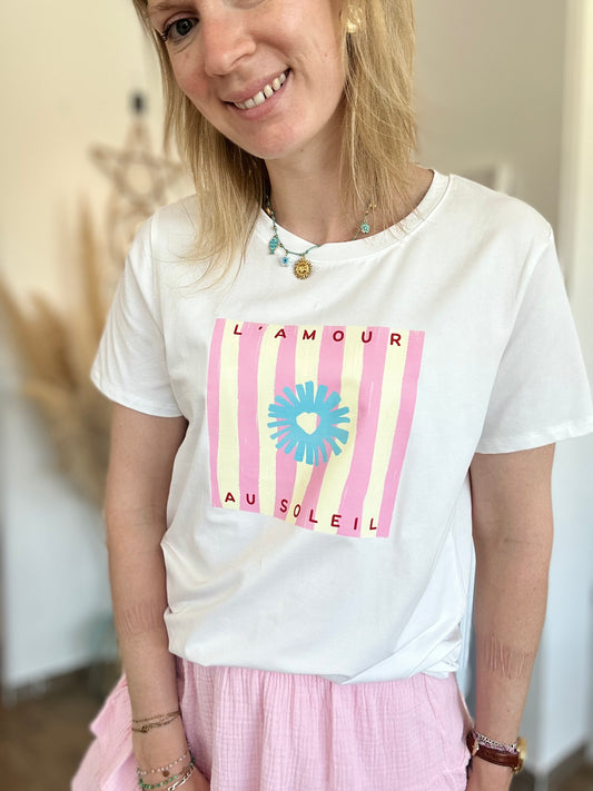 Tee-shirt l'amour au soleil