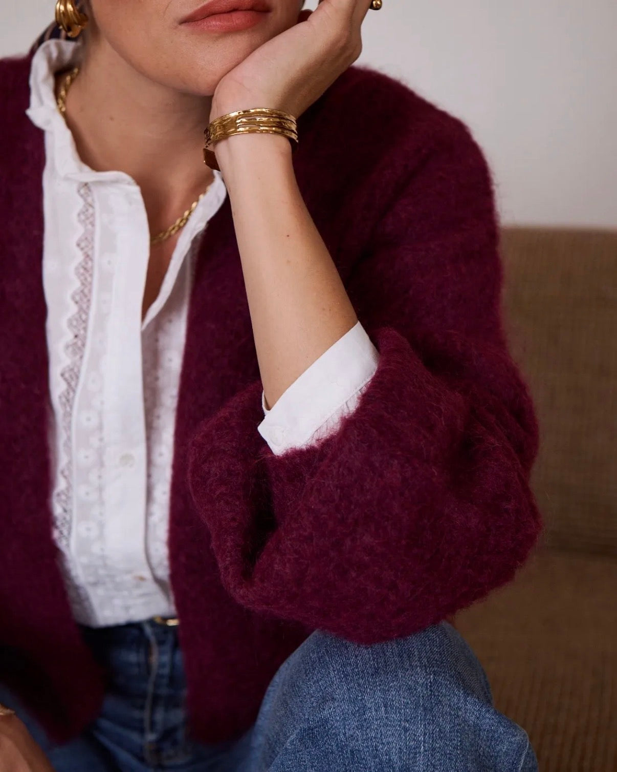 Gilet Bordeaux
