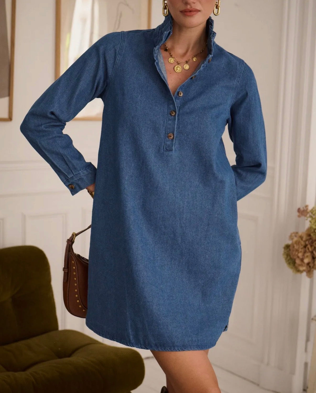 Robe en jeans