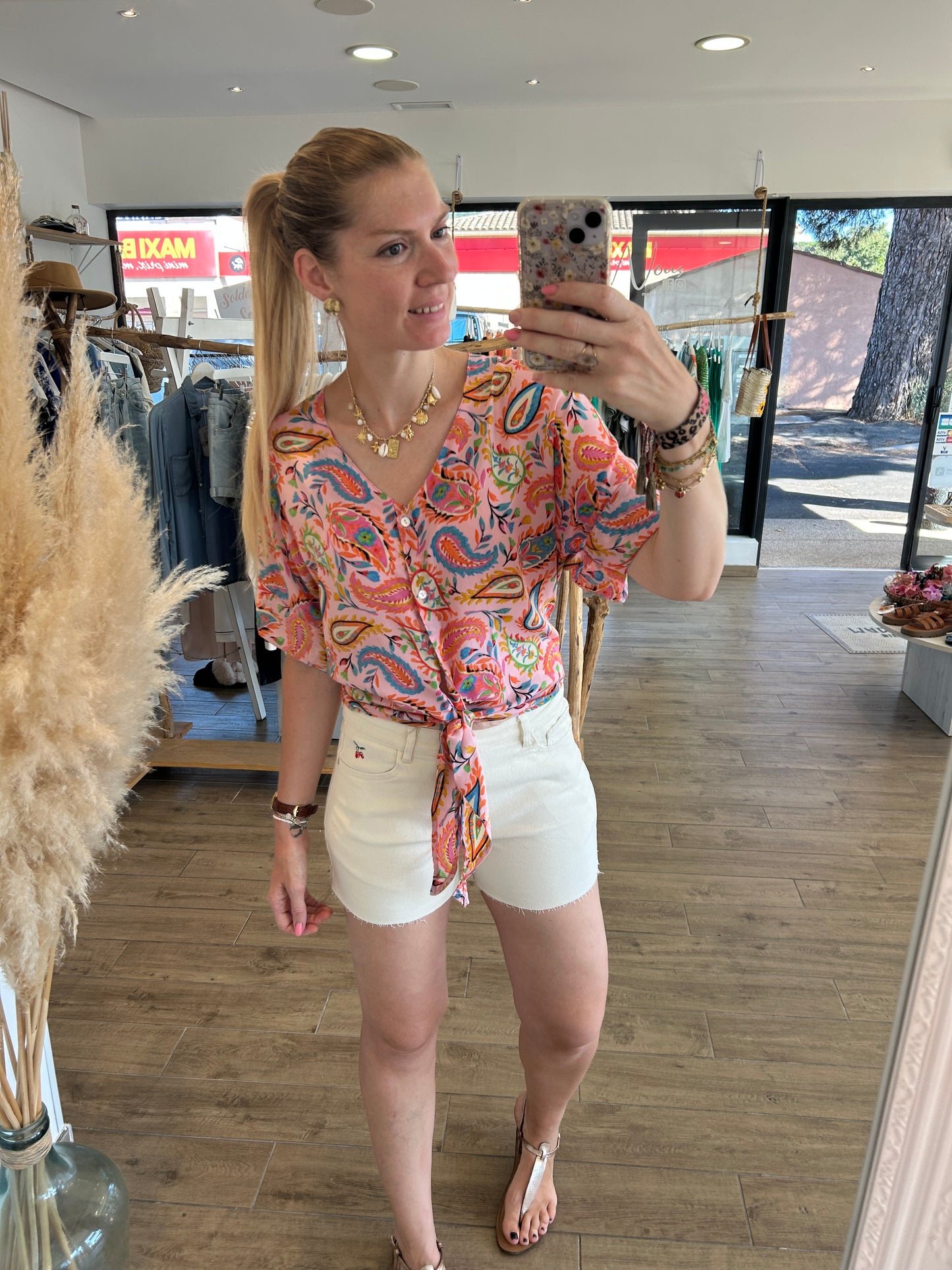 Blouse à nouer