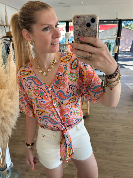 Blouse à nouer