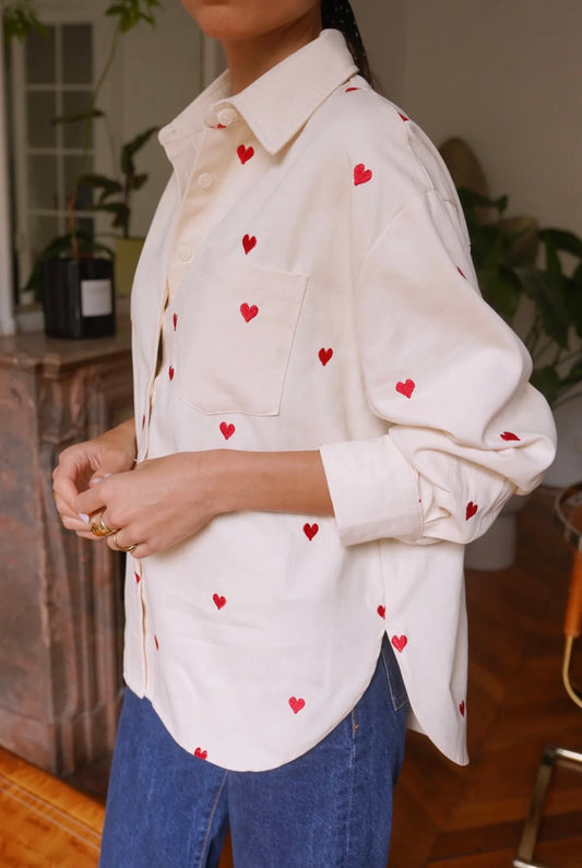 Chemise coeurs