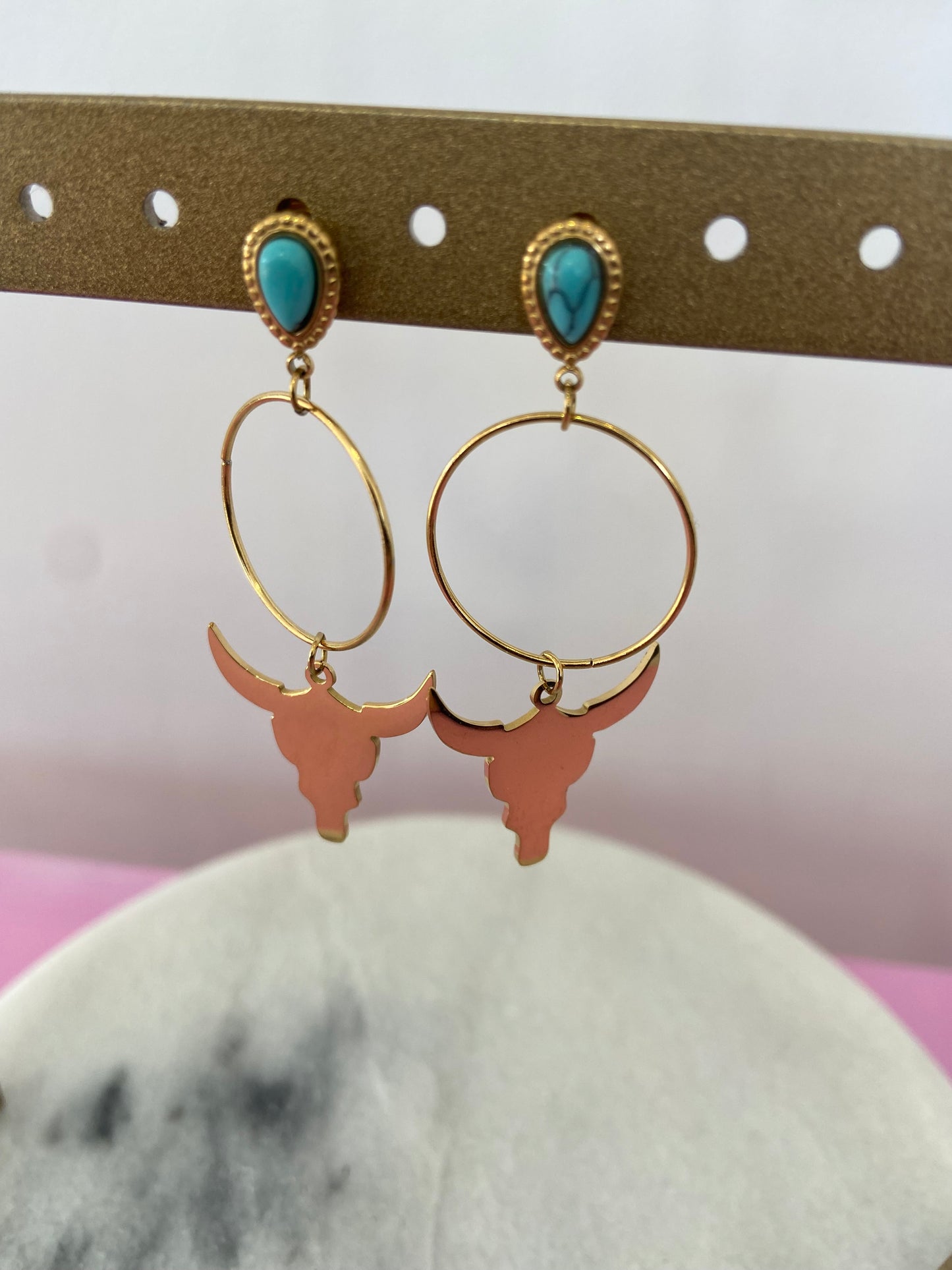 Boucles d'oreilles Buffle